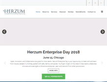 Tablet Screenshot of herzum.com